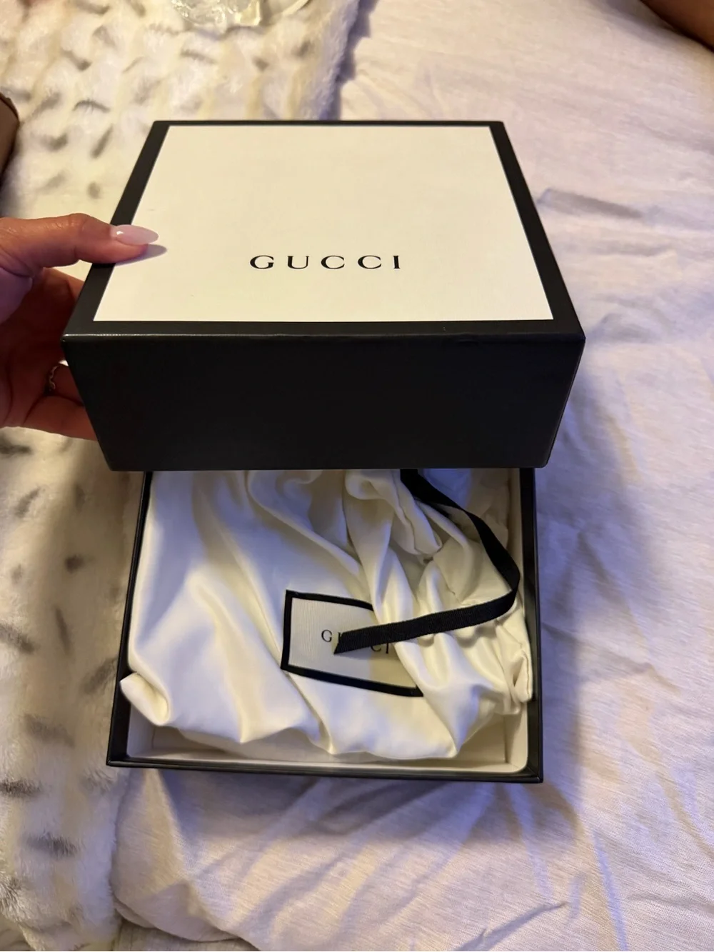 Gucci Black Leather Slim Belt with Gold G Buckle